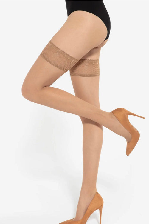 Elegant Stay-up Stockings Michelle 8 DEN Gatta - Fair Skin